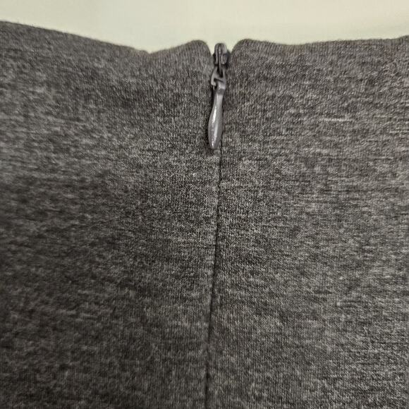 CHRIS McLAUGHLIN Charcoal Sheath Career Dress w/Brass Studs Lined Size 8 EUC - Picture 7 of 12